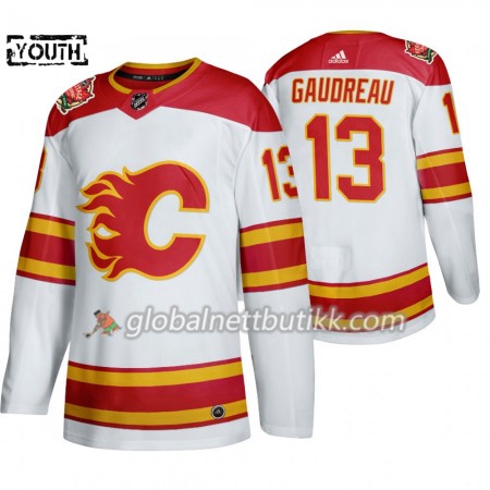 Calgary Flames Hockeydrakt Johnny Gaudreau 13 Adidas 2019 Heritage Classic Hvit Authentic - Barn